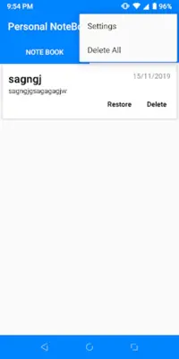 Personal NoteBook android App screenshot 6