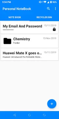 Personal NoteBook android App screenshot 8